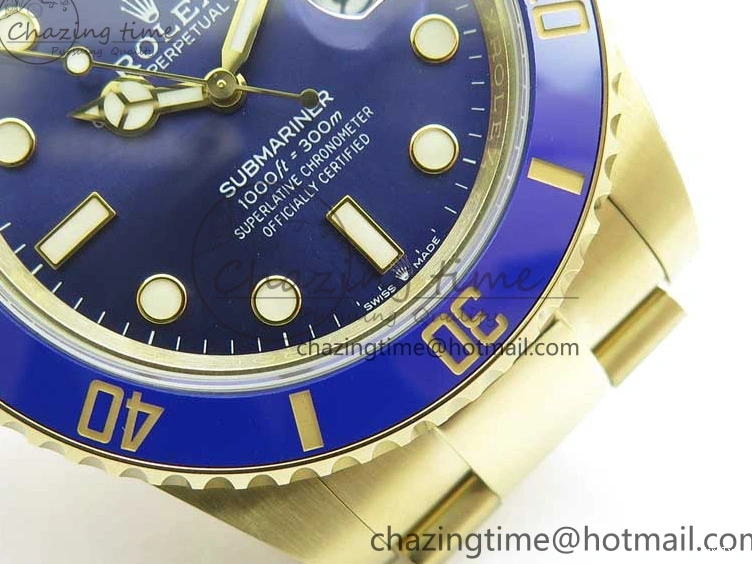 MiroTime 0506 Submariner 41mm 126618 LB YG BP Maker Best Edition Blue Dial on YG Bracelet DailyWear 2572